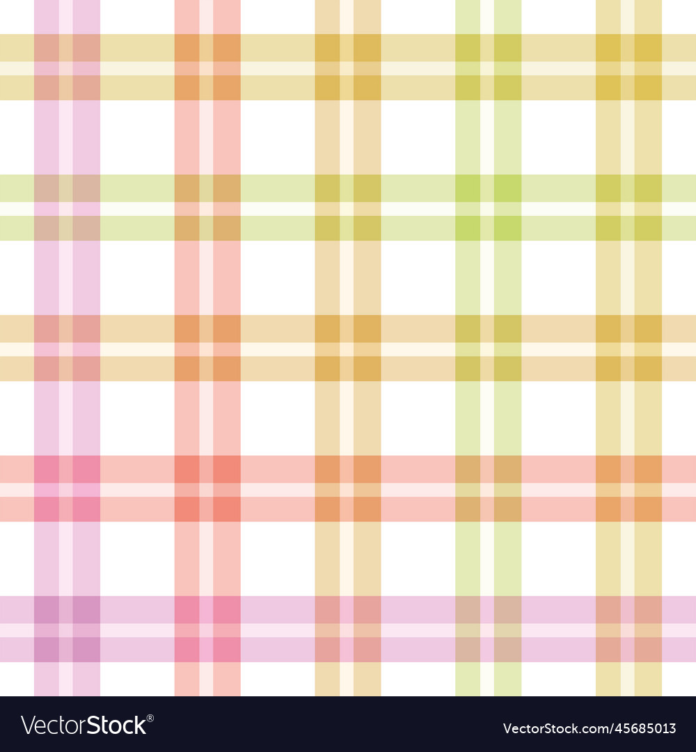 Pastel spring plaid checkered seamless pattern Vector Image