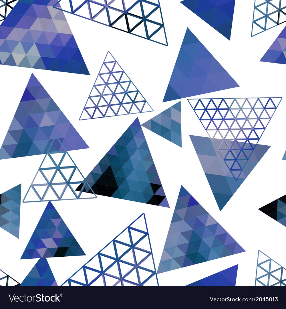 Retro pattern of geometric shapes triangles