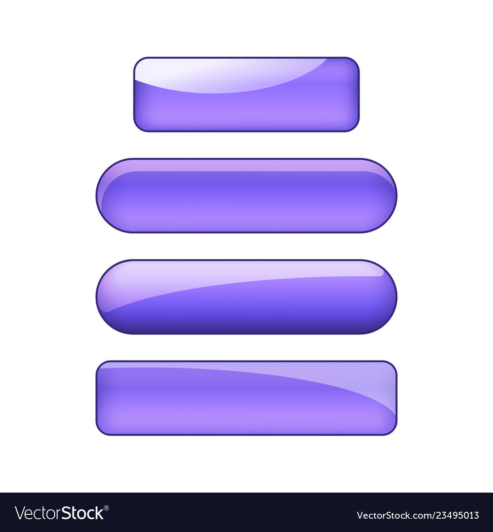 Web buttons set vector image Web buttons set