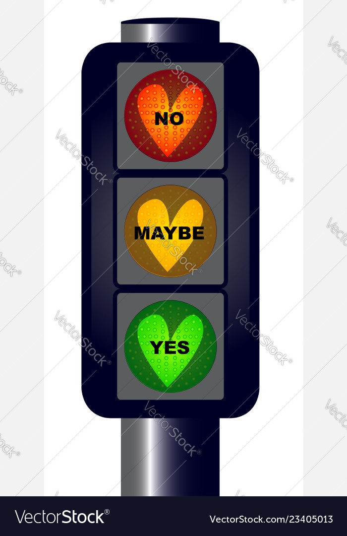 Yes no maybe traffic lights