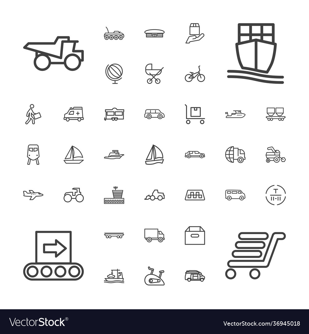 37 transport icons