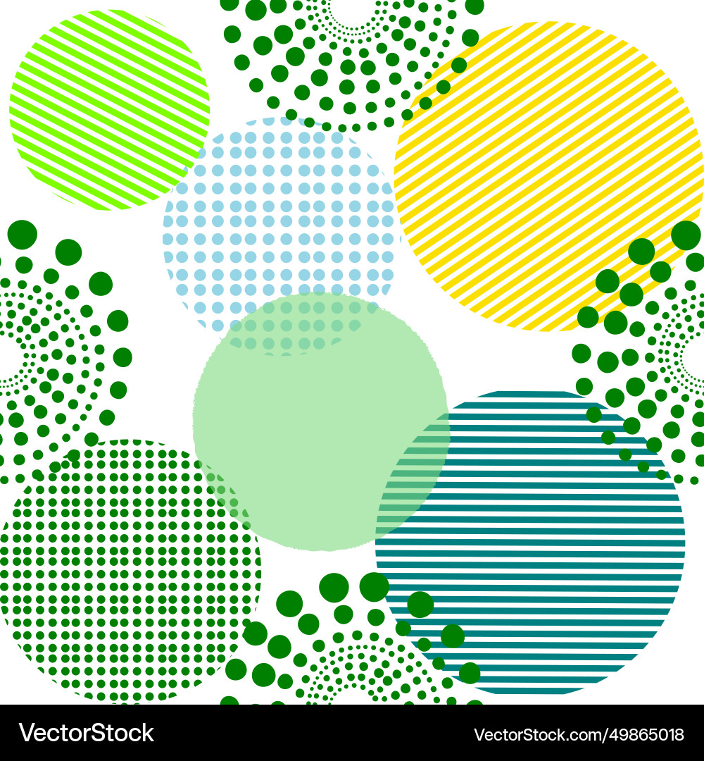 Green and yellow abstract geometric background Vector Image