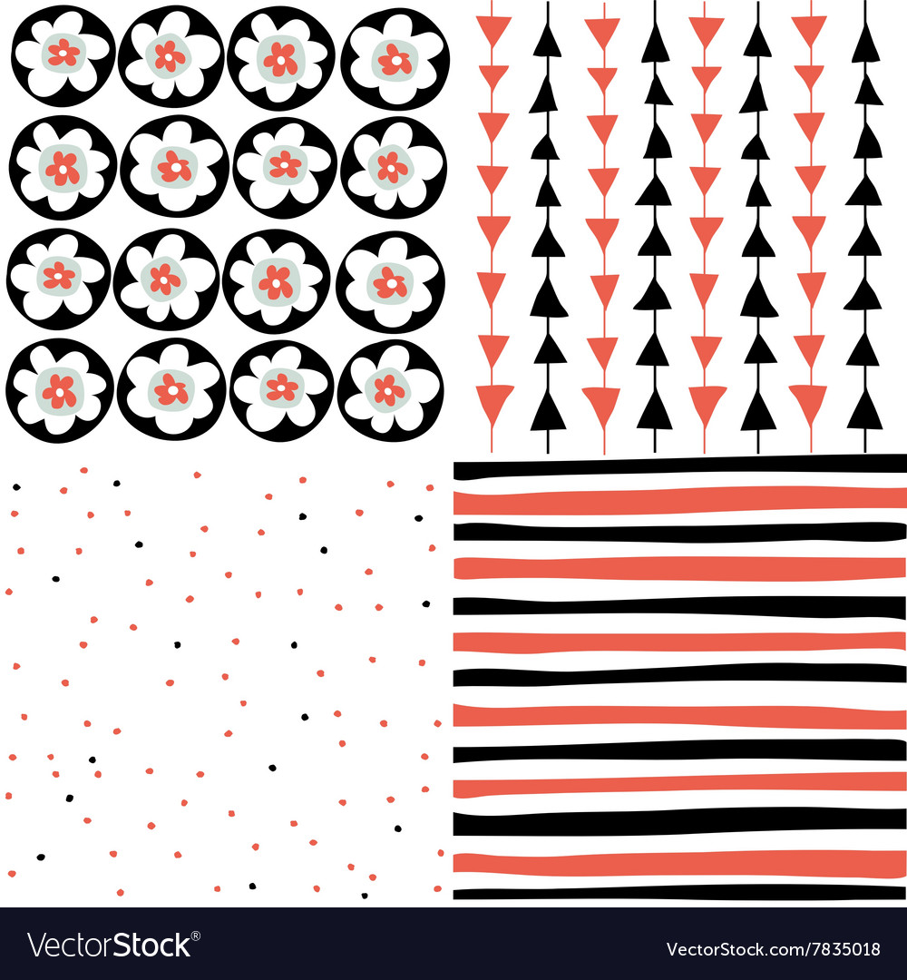 Set of seamless patterns