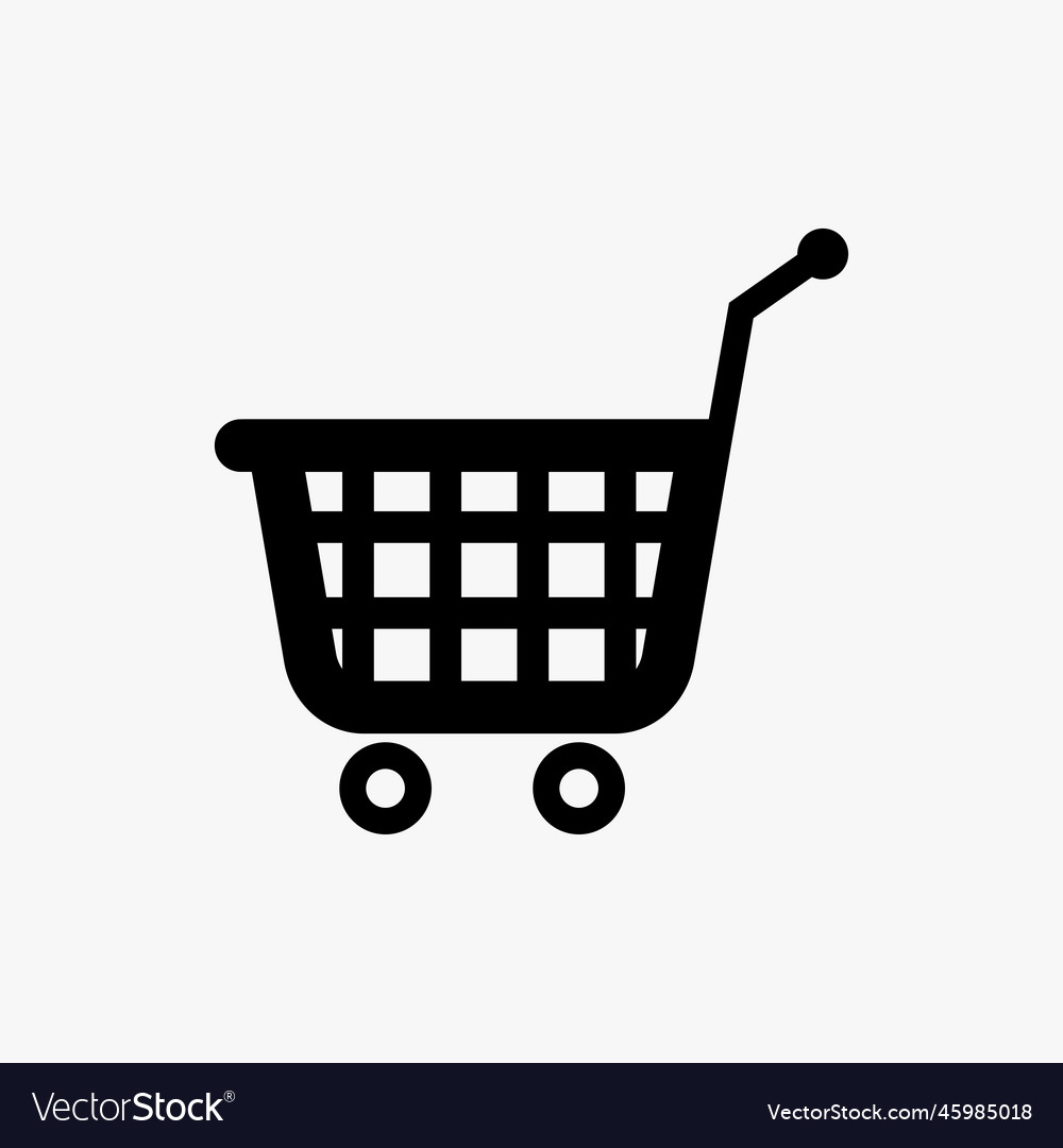 Shopping cart design on white background can also Vector Image