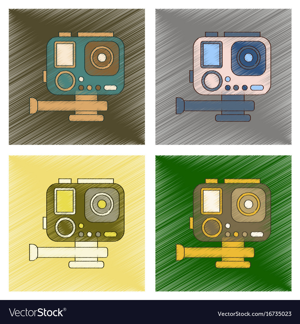 Assembly flat shading style icon technology