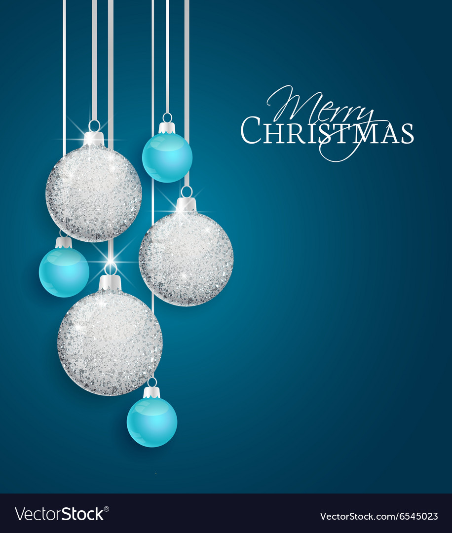 Christmas balls Royalty Free Vector Image - VectorStock