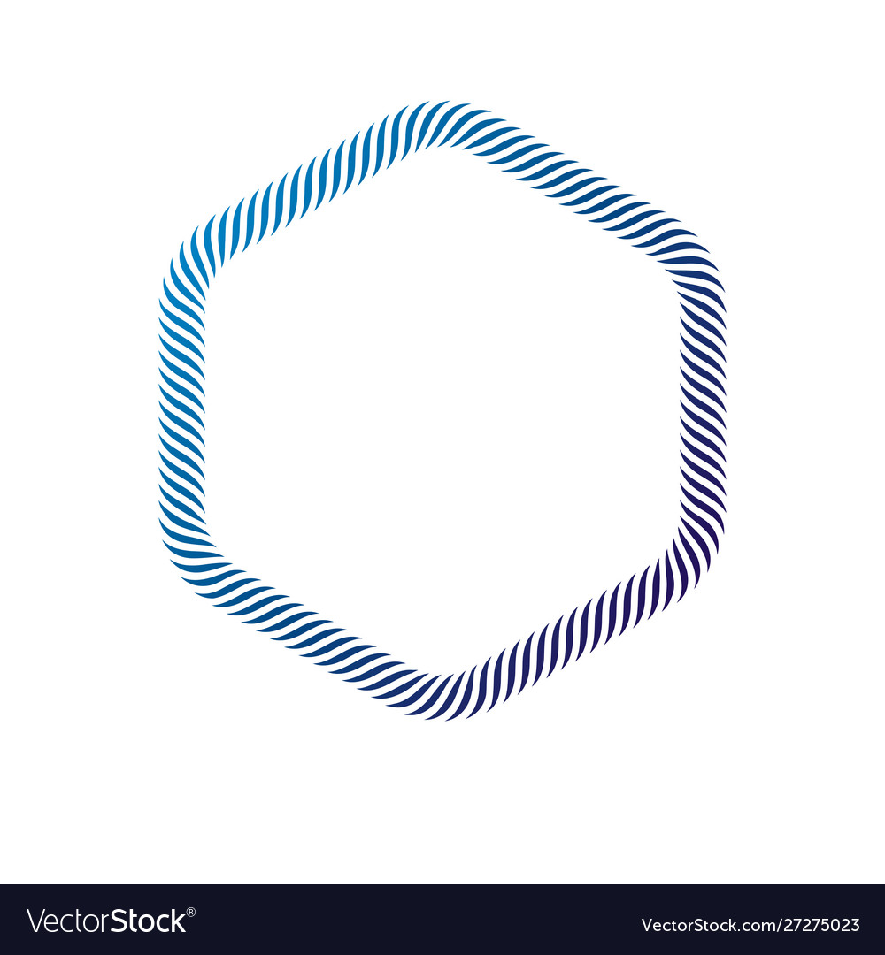 Luxury hexagonal frame with empty copy-space vector image Luxury hexagonal frame with empty copy-space