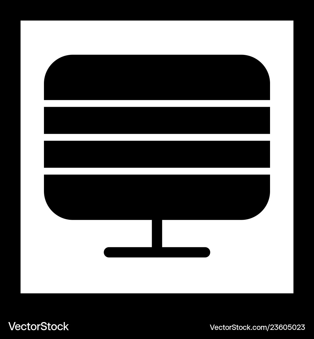 Monitor icon Royalty Free Vector Image - VectorStock