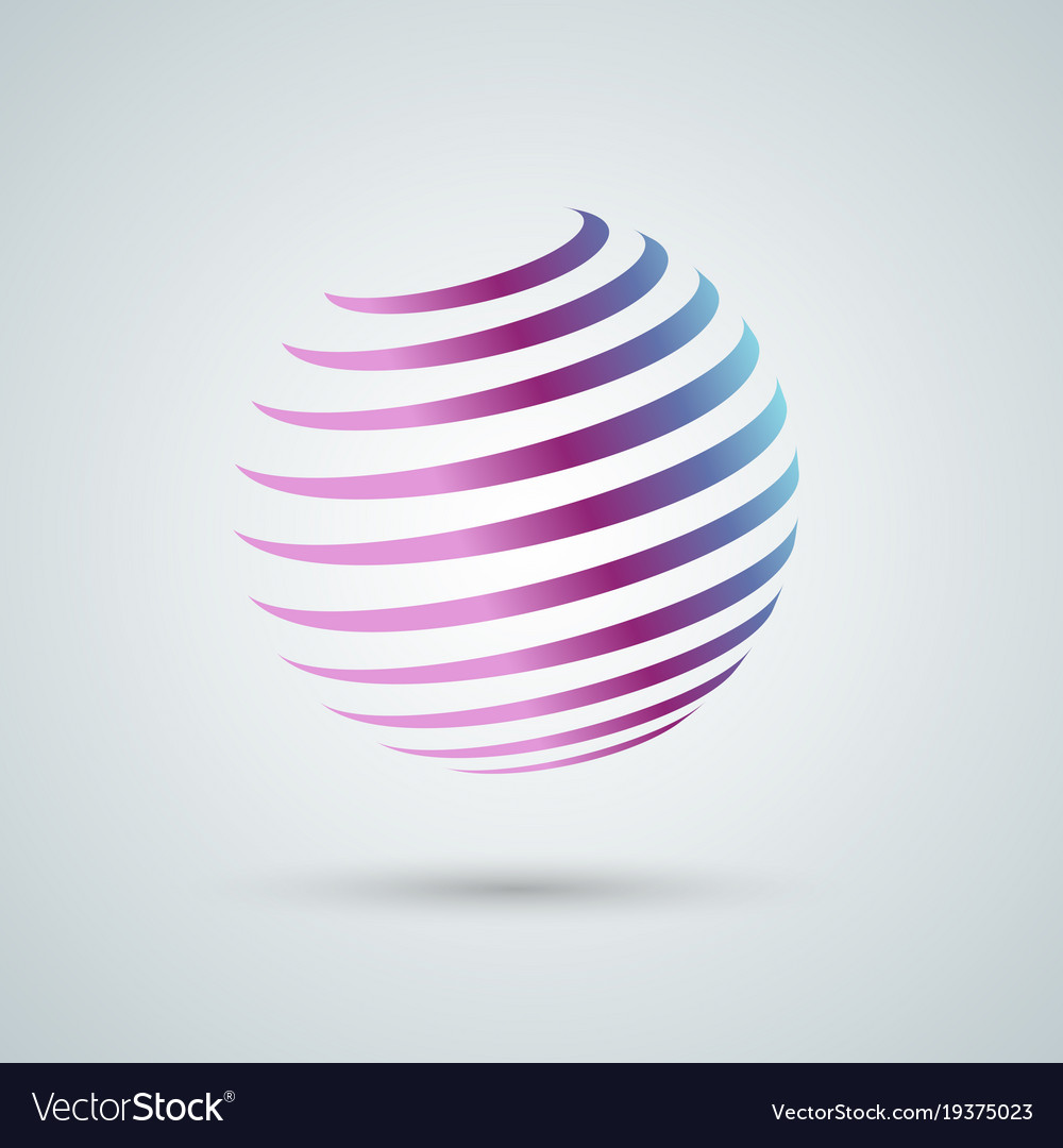 Rotating Sphere Icon - Modern Abstract