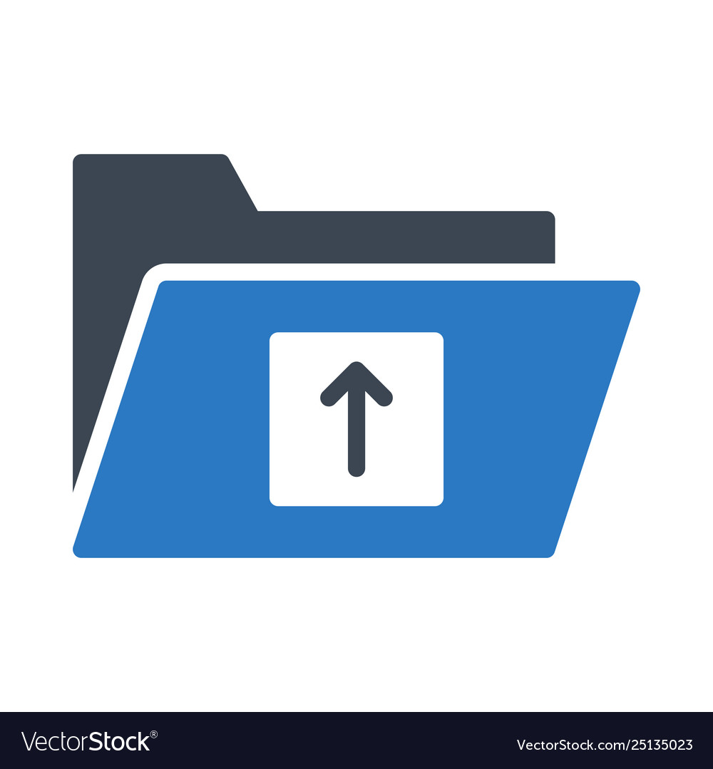 Upload folder vector image Upload folder