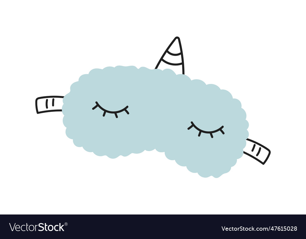 Female sleep mask Royalty Free Vector Image - VectorStock