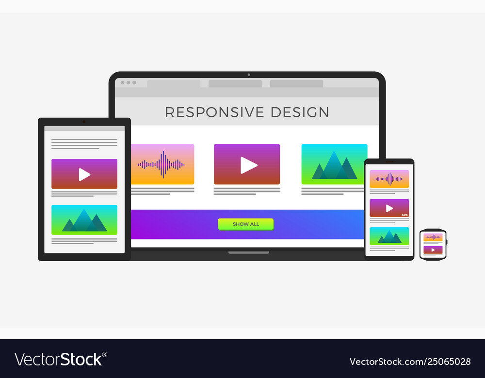 Scalable and flexible responsive web design