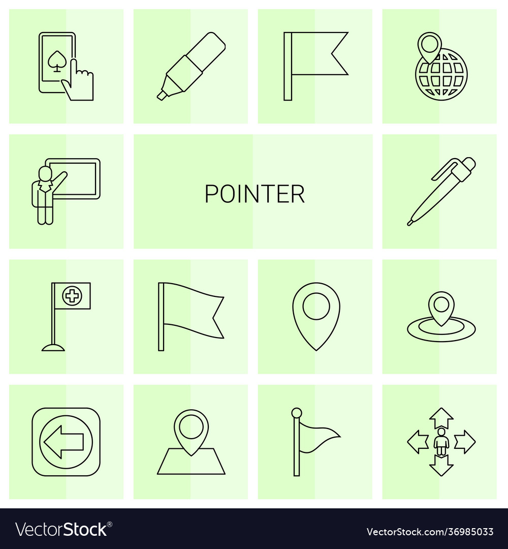 14 pointer icons