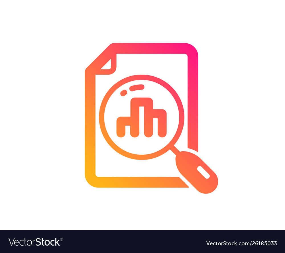 Analytics graph icon column chart sign vector image Analytics graph icon column chart sign