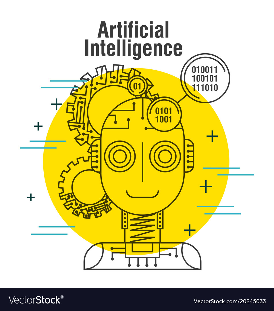 Artificial intelligence robot code binary gear