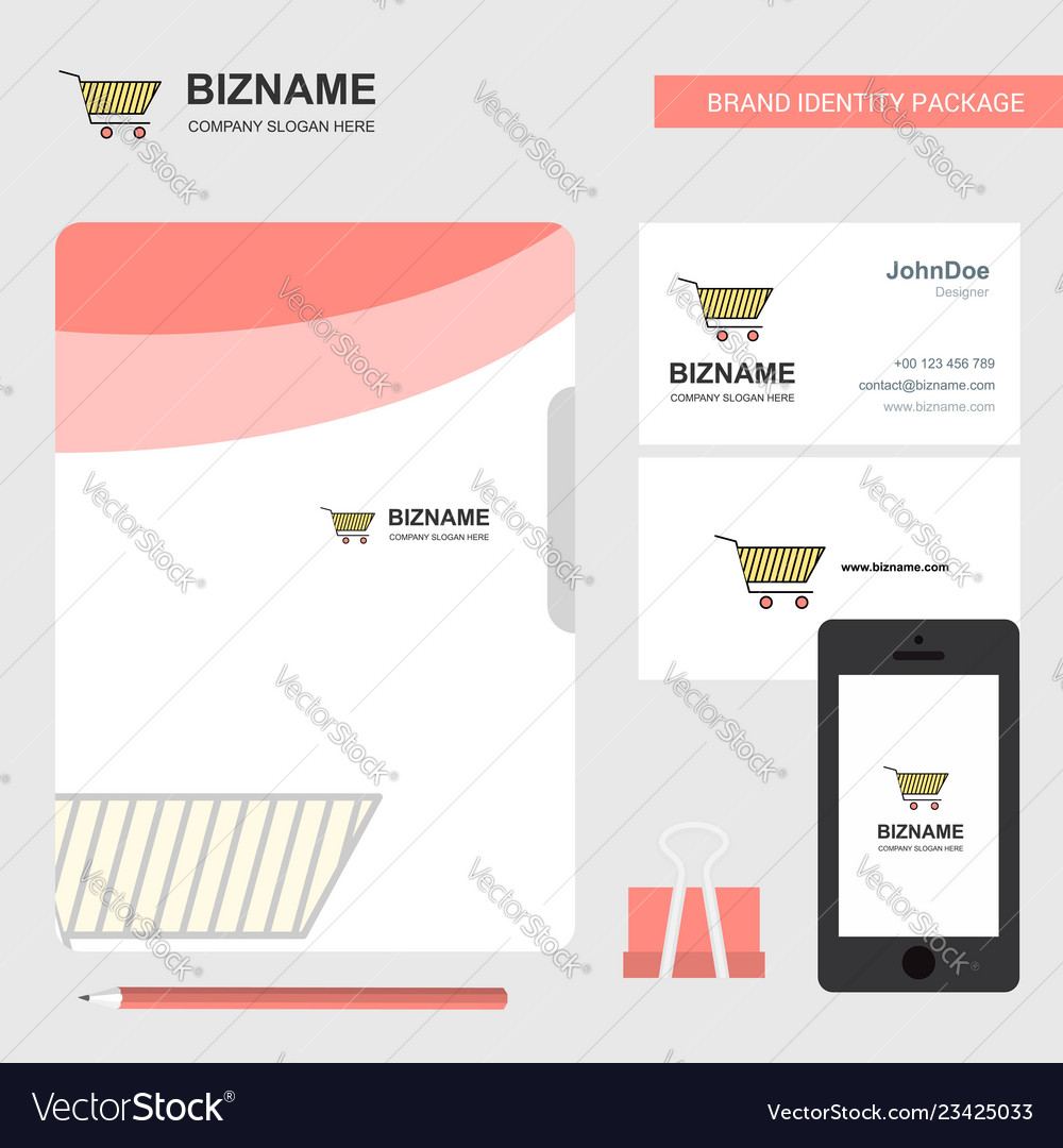 Cart business logo file cover visiting card