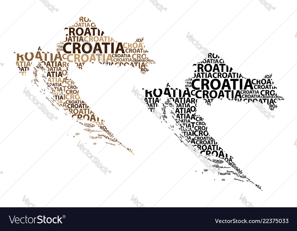 Map of croatia