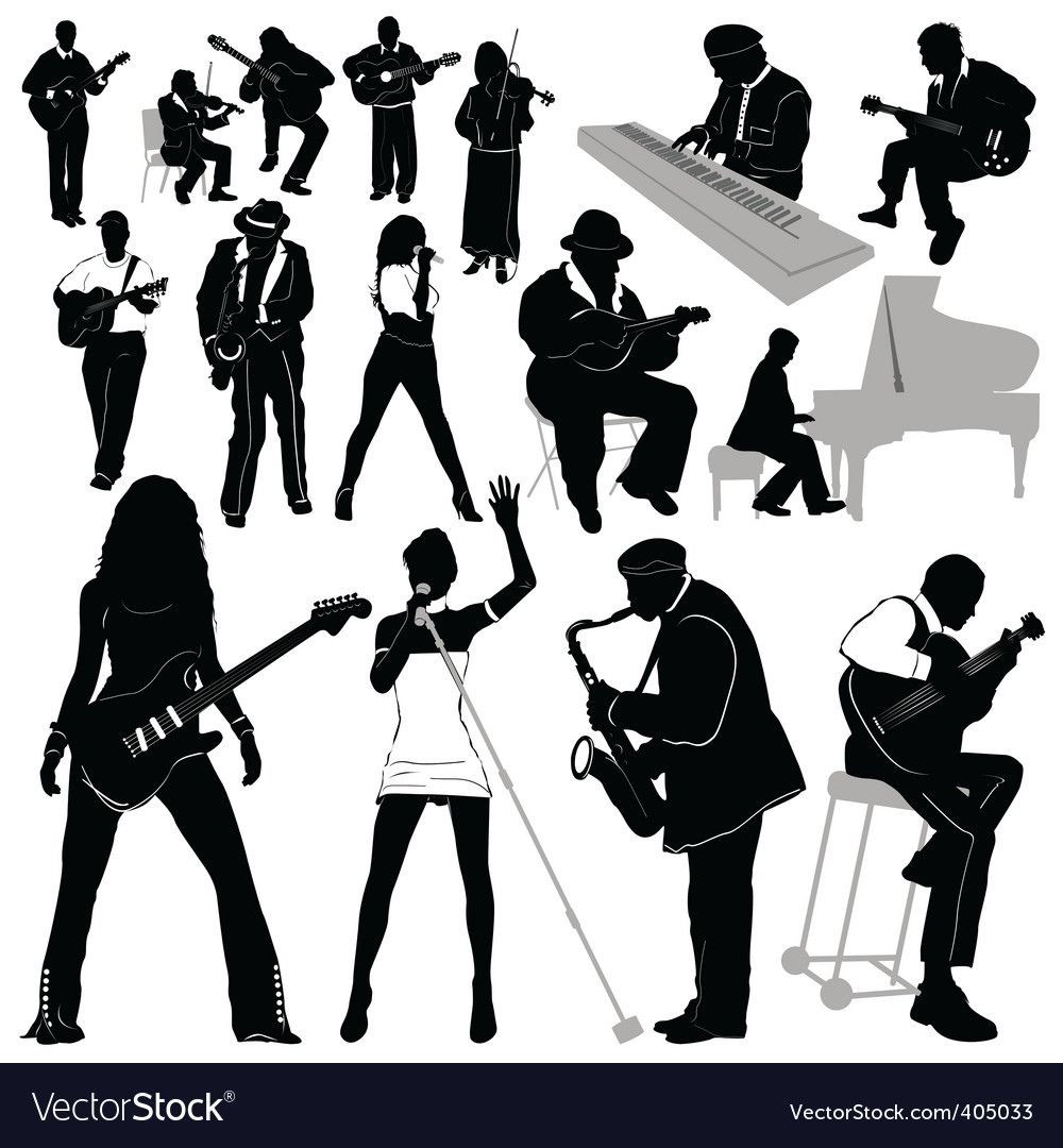 Musicians Royalty Free Vector Image - VectorStock