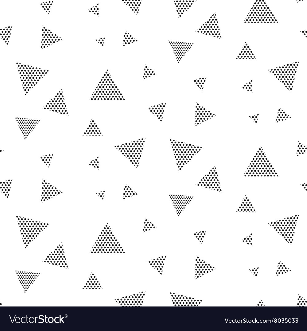Triangle dotted geometric pattern