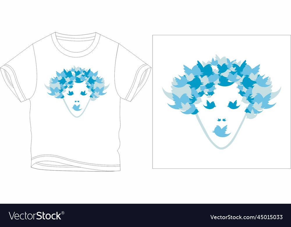 Twitter face Royalty Free Vector Image - VectorStock