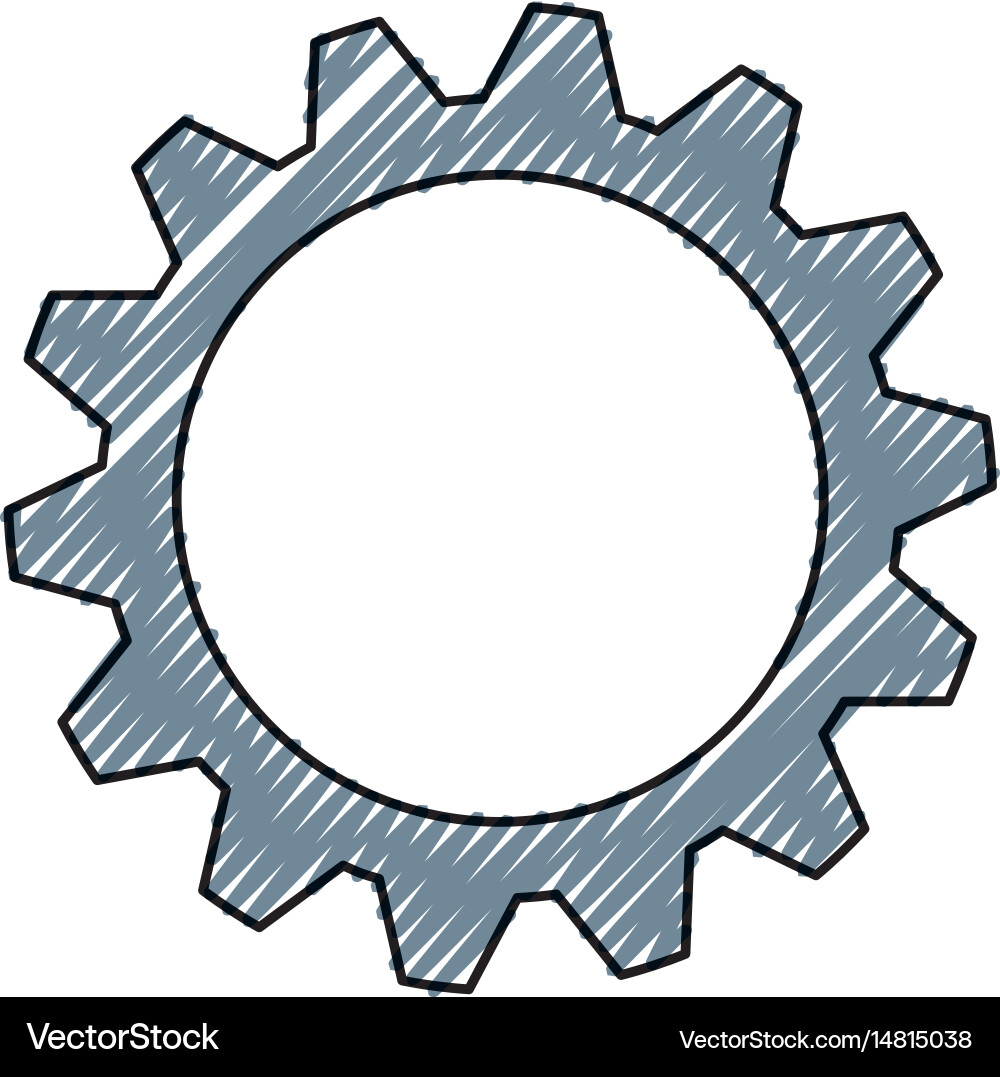 Gear machinery engine Royalty Free Vector Image