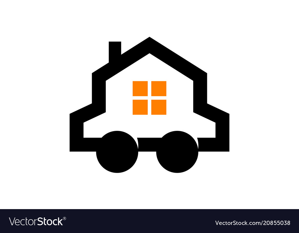 House Nomad Logo Design Template Royalty Free Vector Image