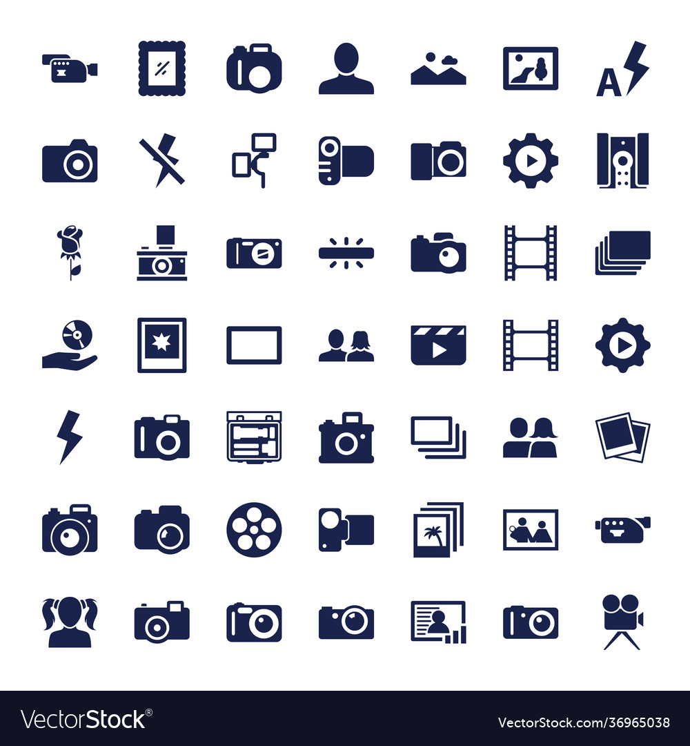 Picture icons Royalty Free Vector Image - VectorStock