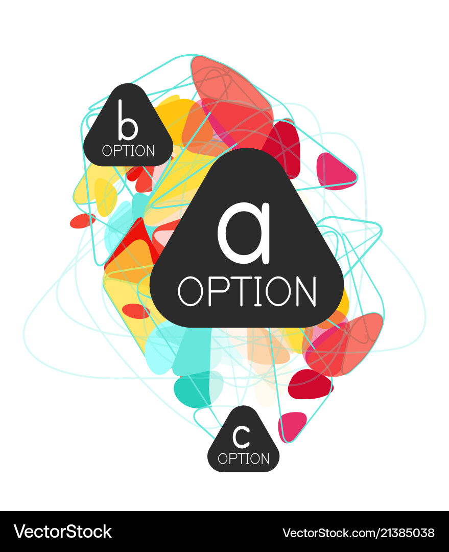 Triangle Infographics Design Layout Royalty Free Vector