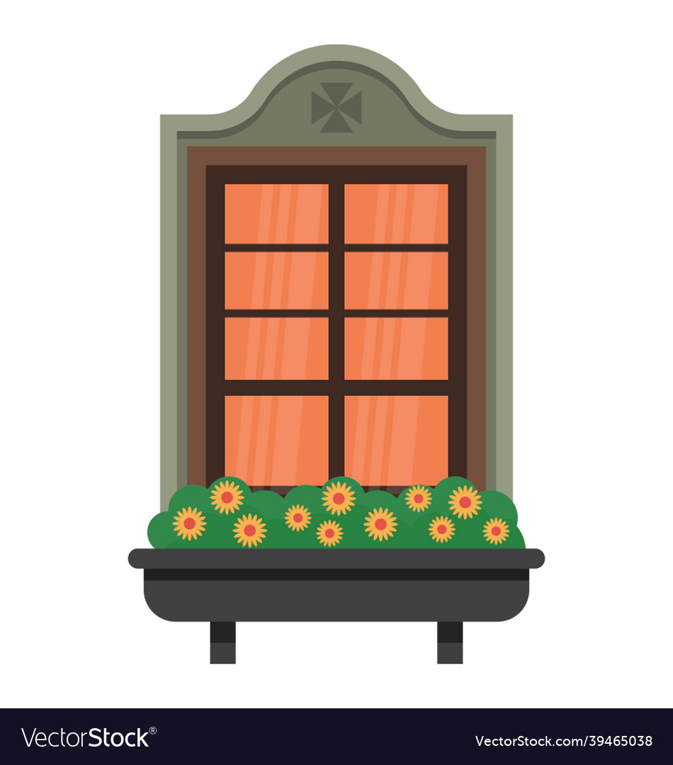 Window shutter Royalty Free Vector Image - VectorStock