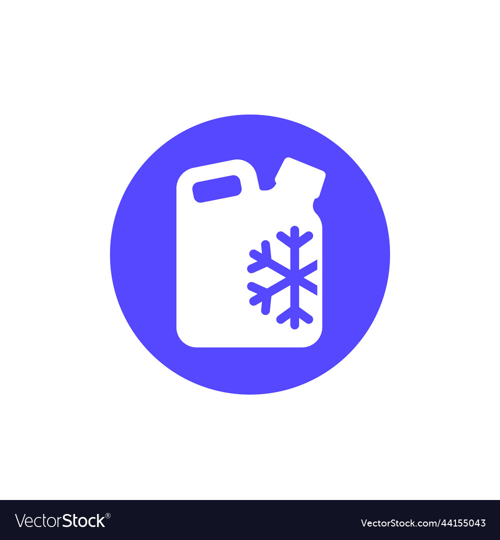 Antifreeze or coolant icon Royalty Free Vector Image