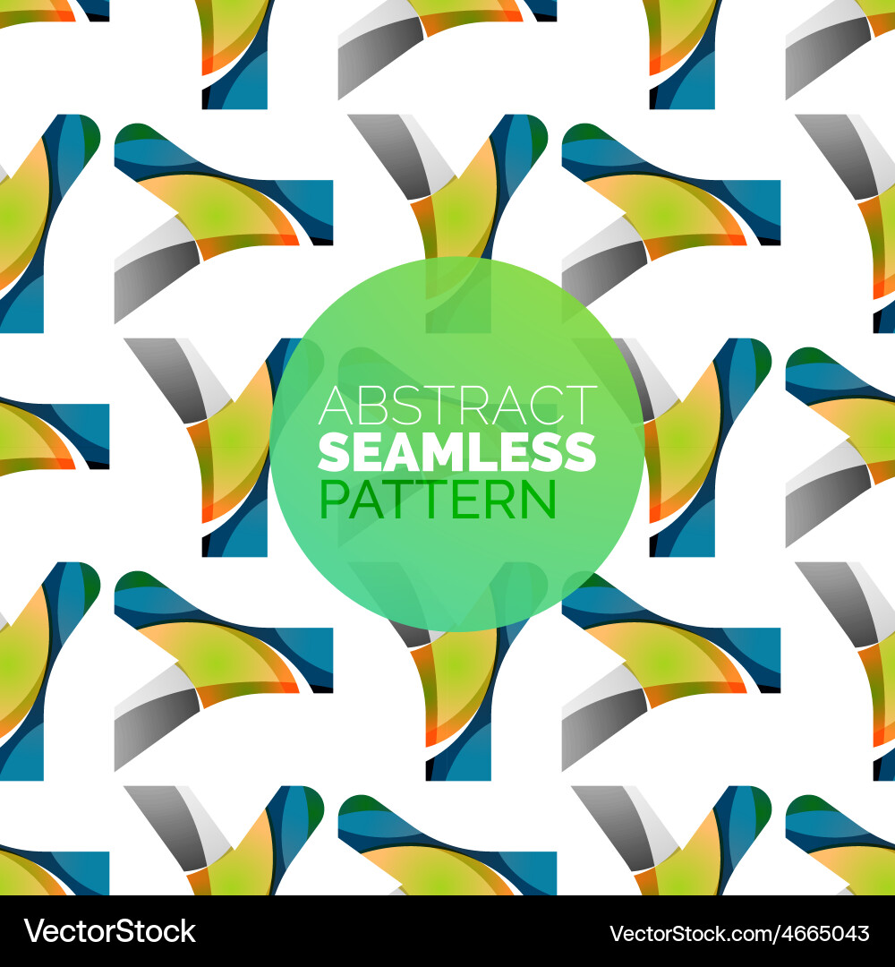 Colorful seamless geometric pattern modern Vector Image