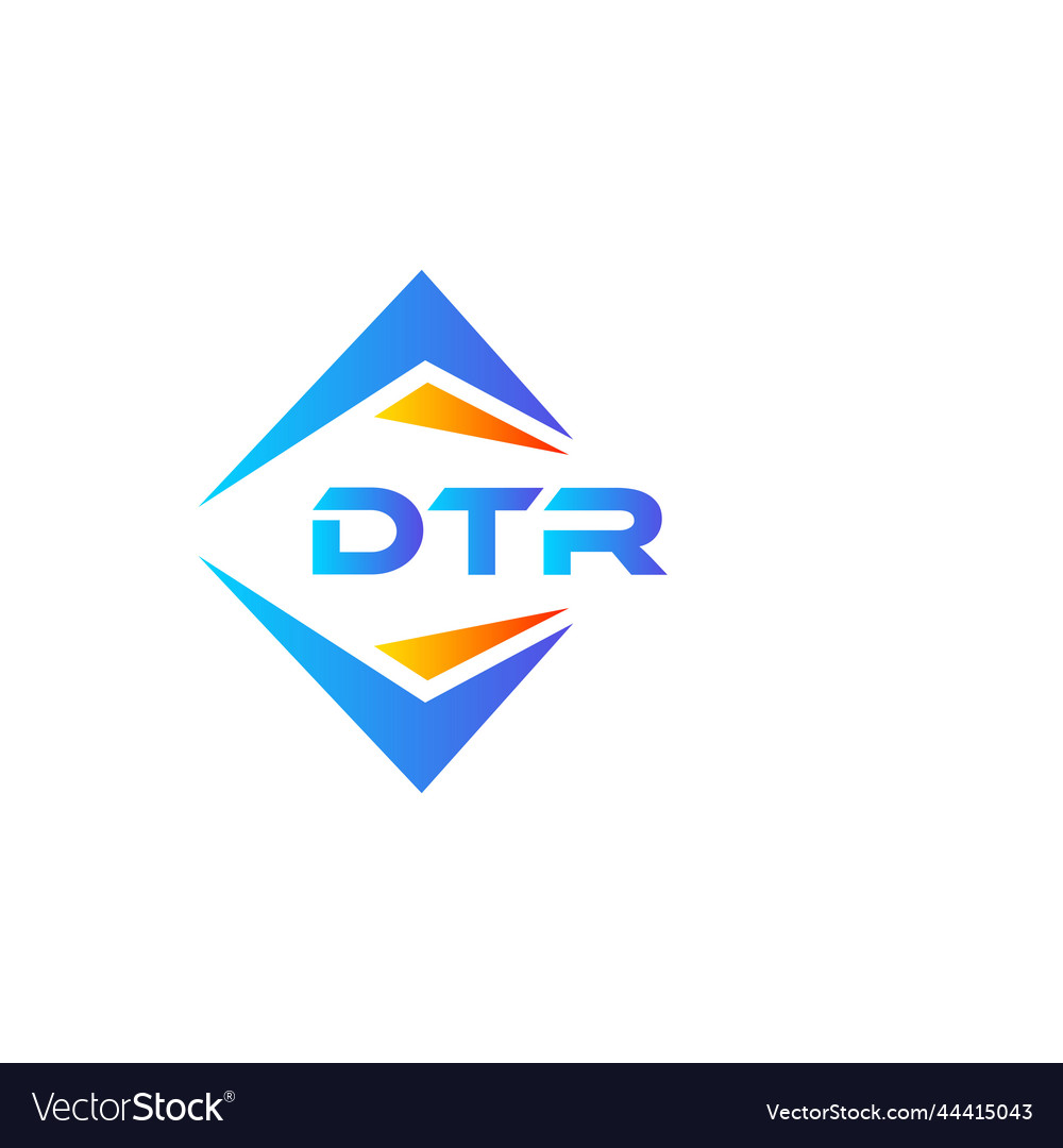 Dtr abstract technology logo design on white Vector Image