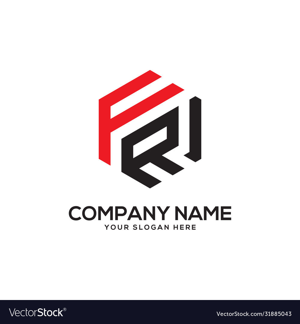 Fr monogram initial letter logo inspiration f