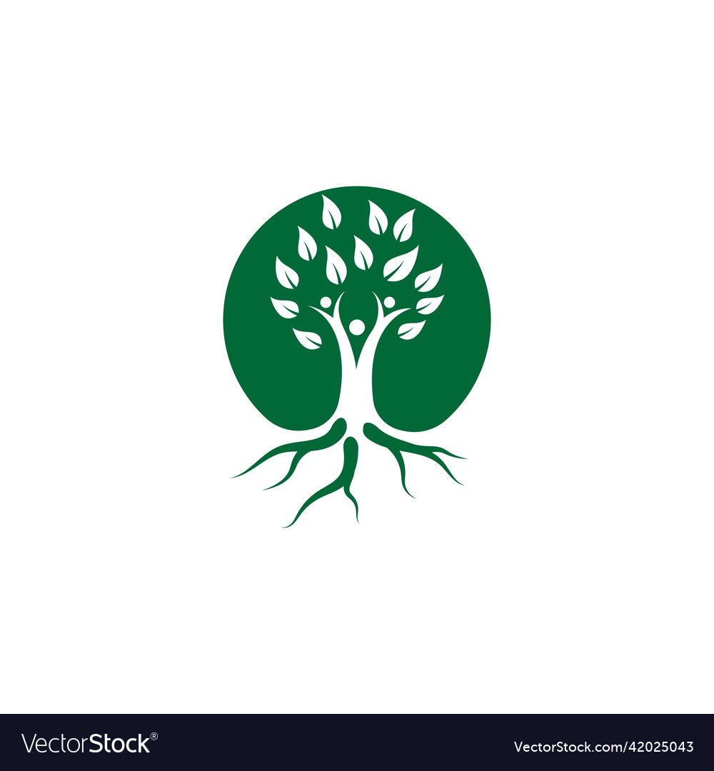 People tree logo Royalty Free Vector Image - VectorStock