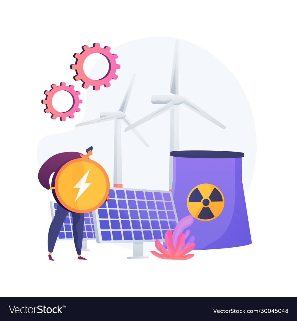 Atomic reactor windmill and solar battery energy