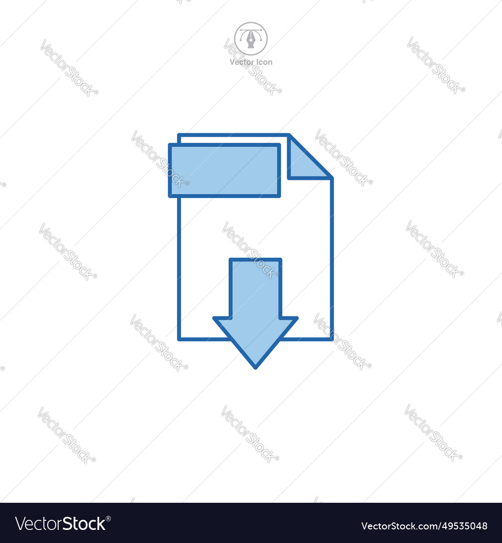 Document pdf format file icon symbol isolated vector image Document pdf format file icon symbol isolated
