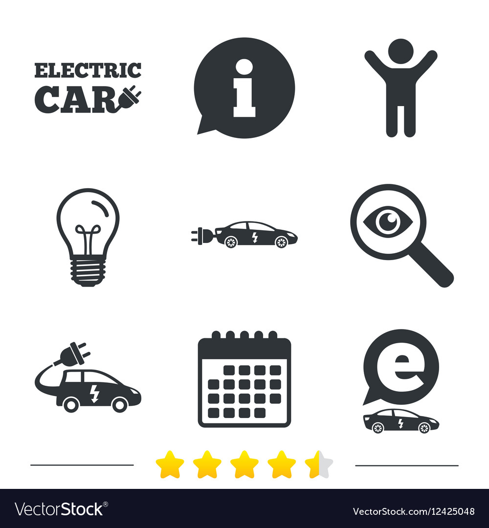 electric car sign sedan
