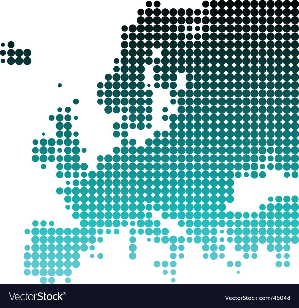 Map of europe Royalty Free Vector Image - VectorStock