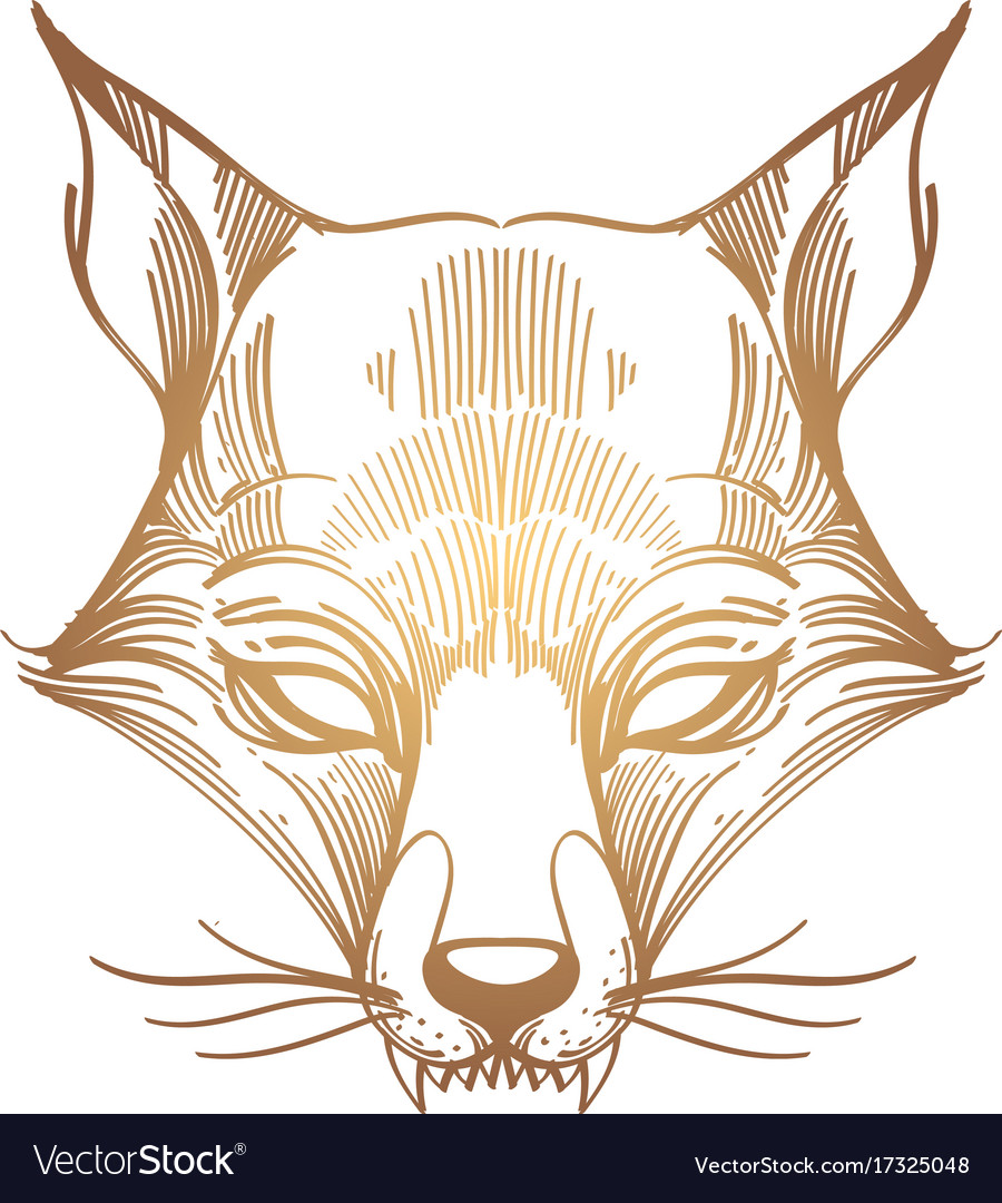 Muzzle fox for creating sketches of tattoos