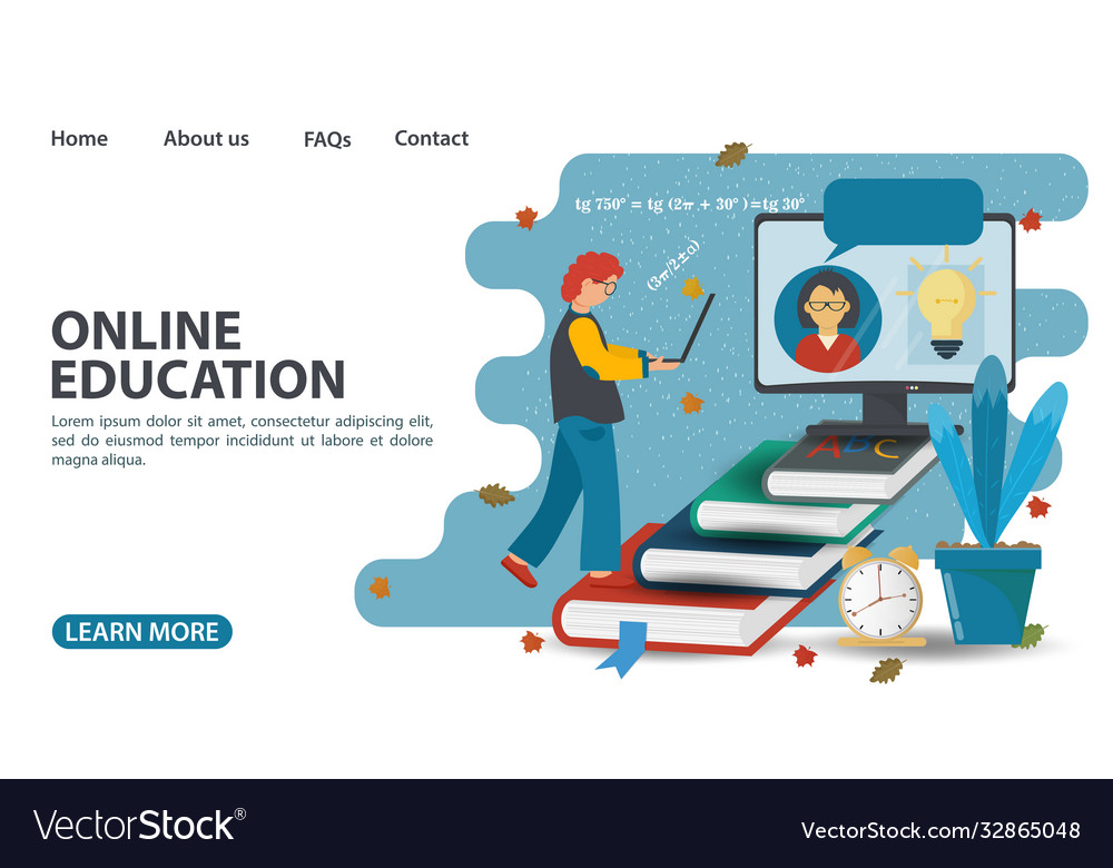 Online training web page design a boy rises