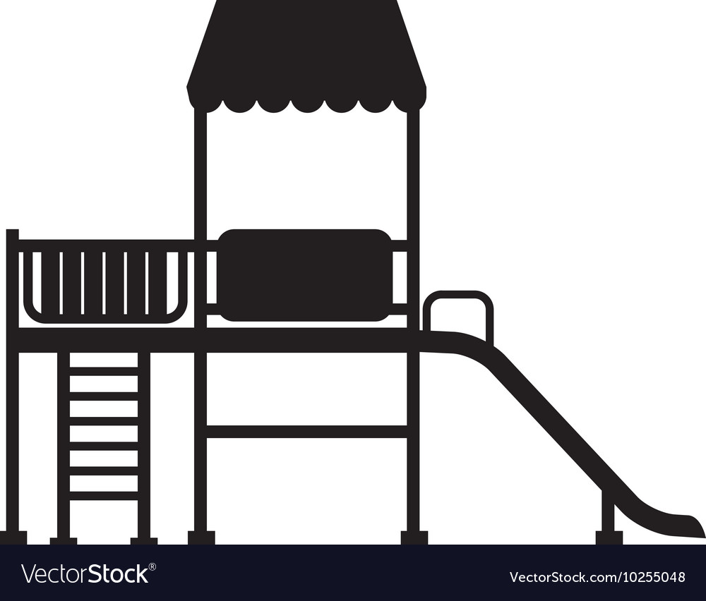 Playground slide game icon Royalty Free Vector Image