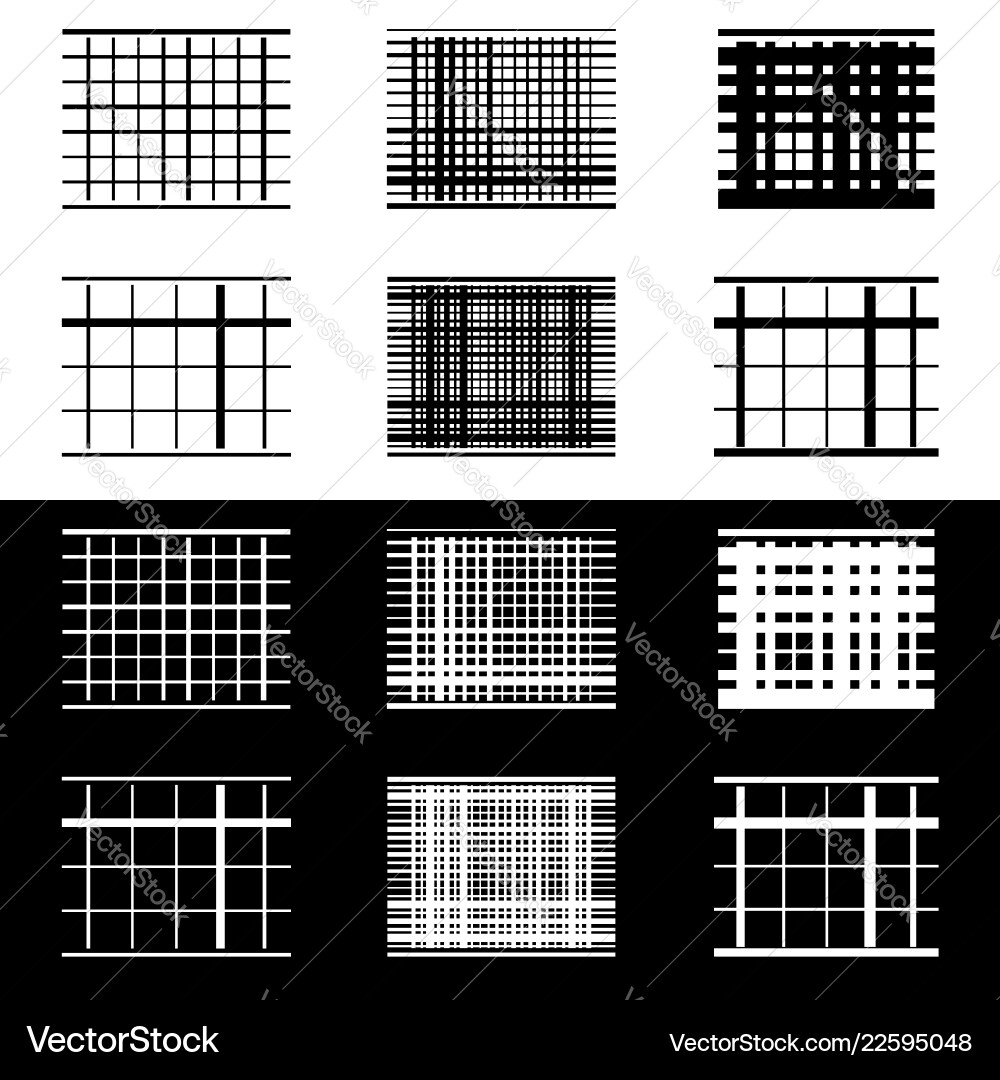 Set of abstract geometric elements with lines Vector Image