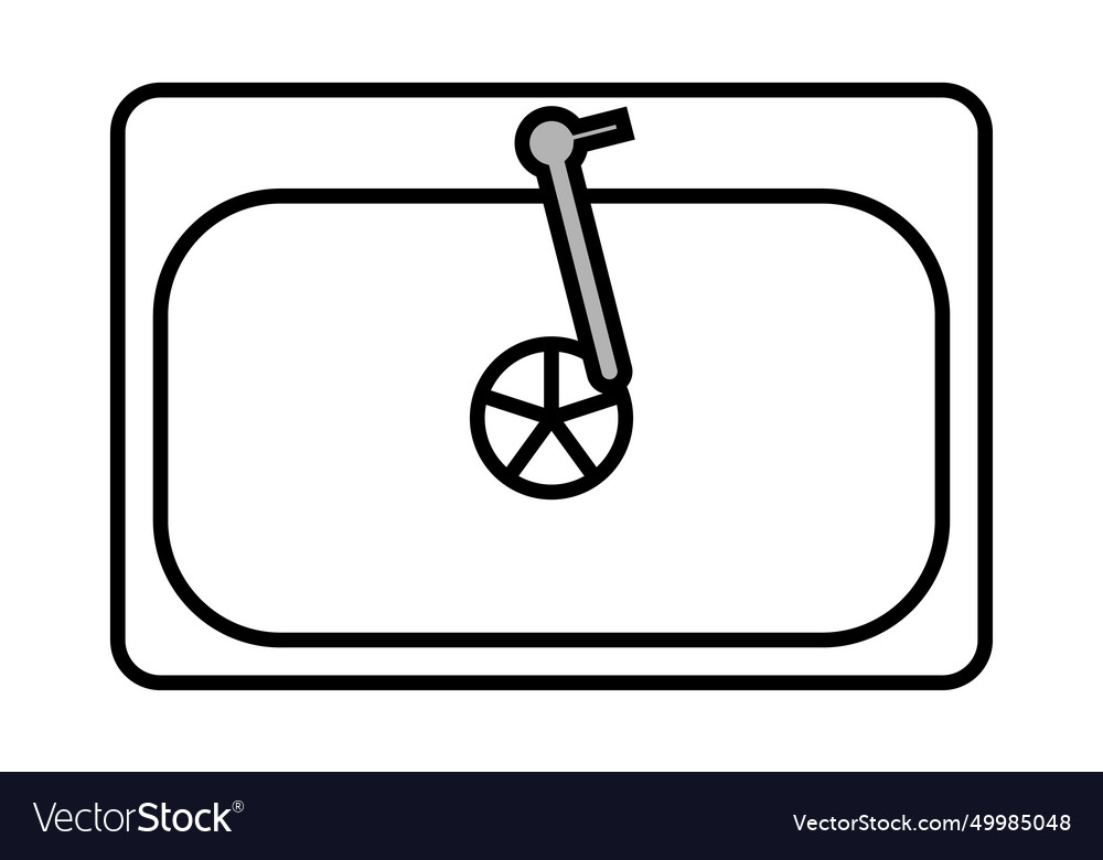 Sink top view design Royalty Free Vector Image