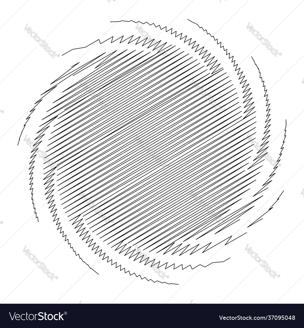 Spiral swirl twirl design element with sketchy