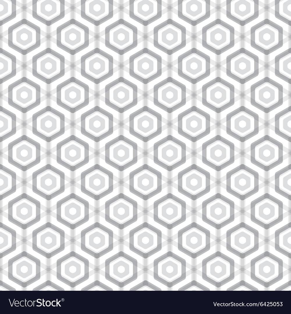 Abstract hexagonal seamless pattern