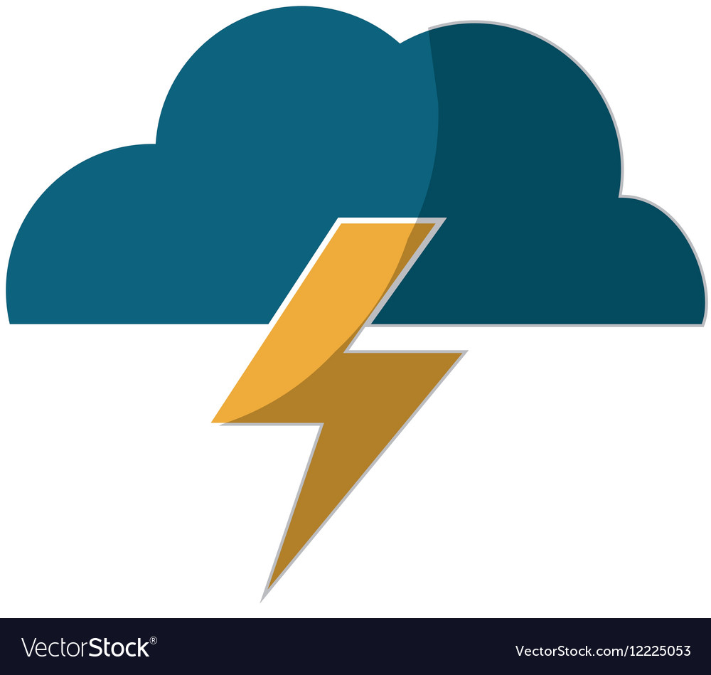 Cloud and bolt icon