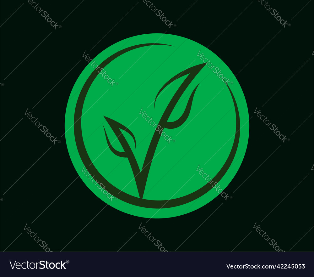 Grün vegan Symbol Bio Öko-Produktlabel