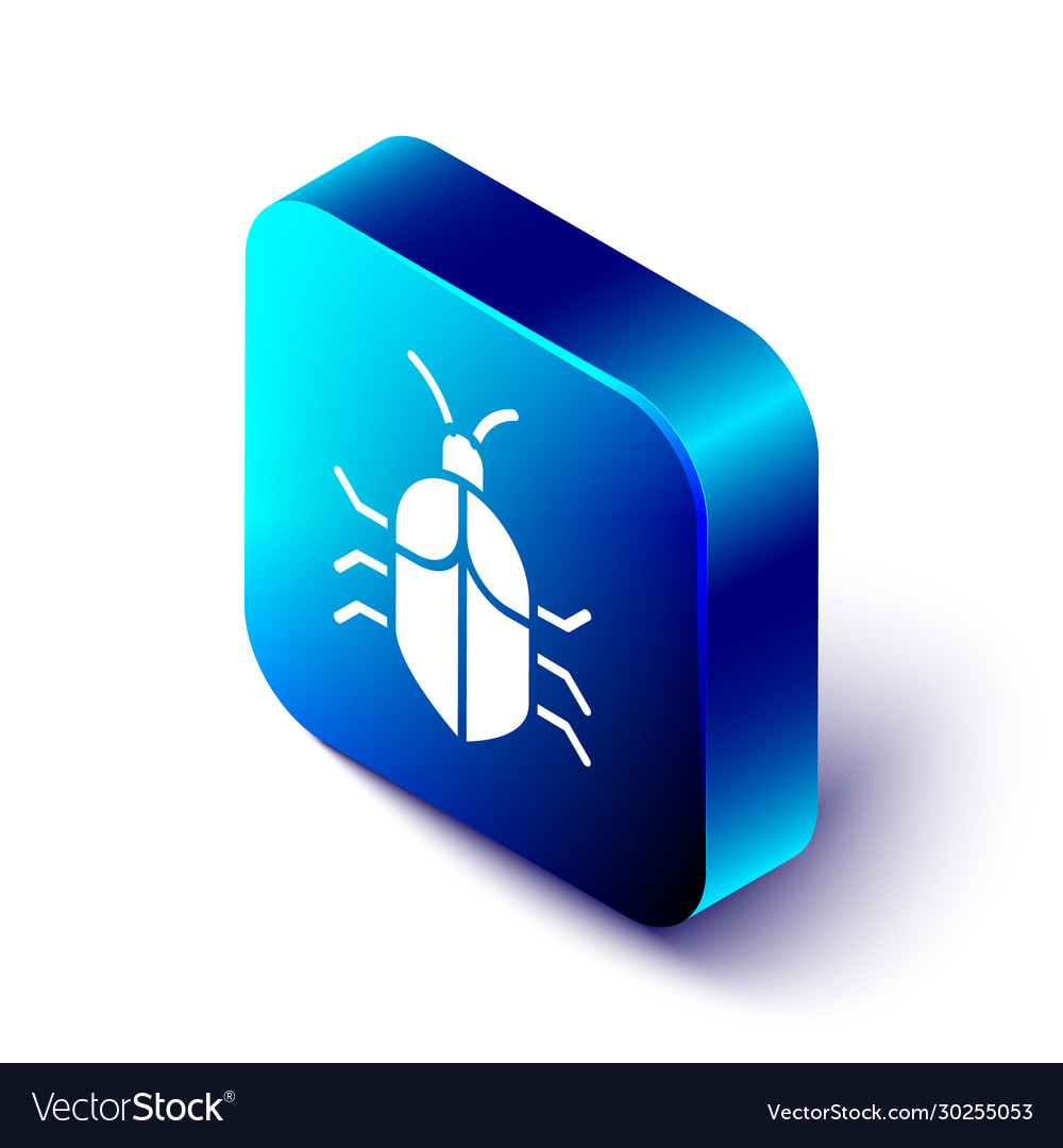 Isometric system bug concept icon isolated vector image Isometric system bug concept icon isolated