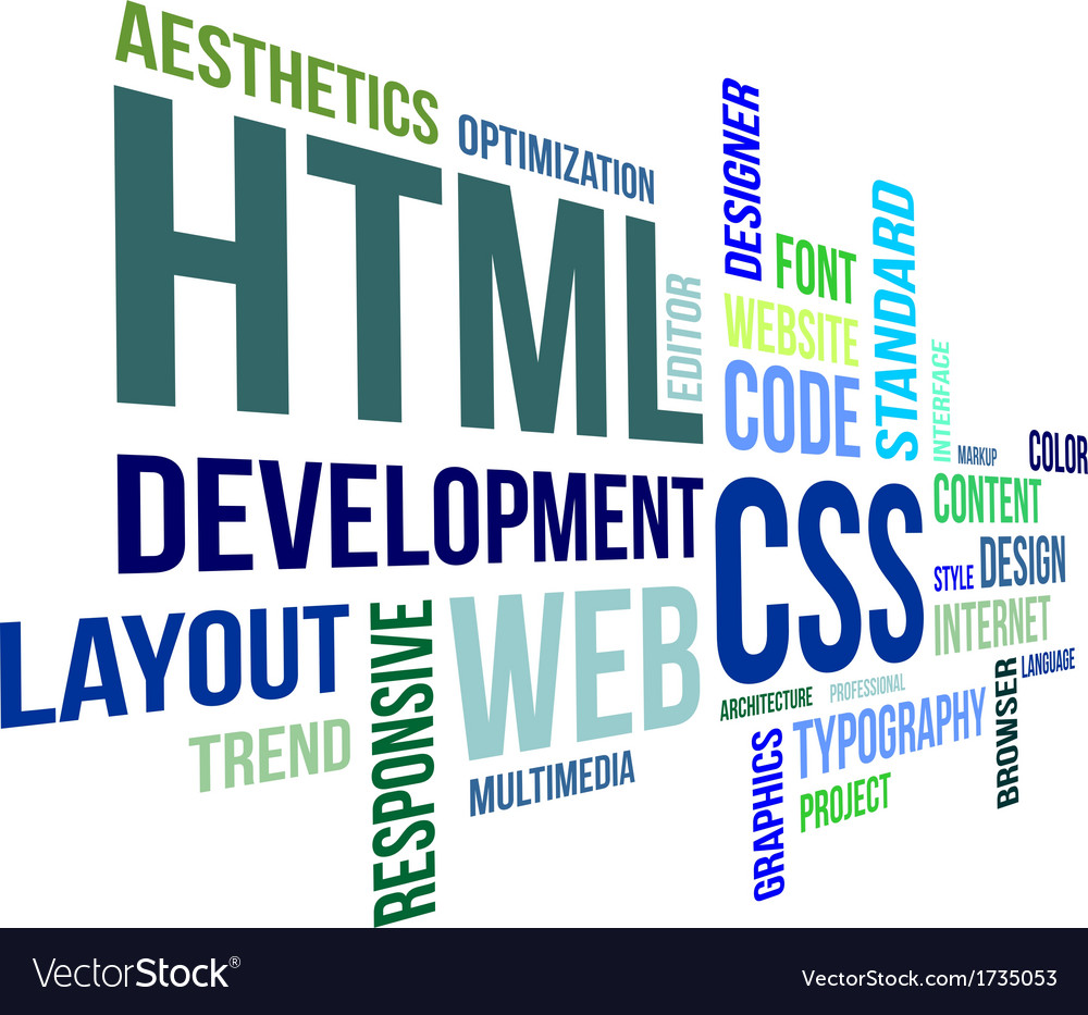 Word cloud html and css