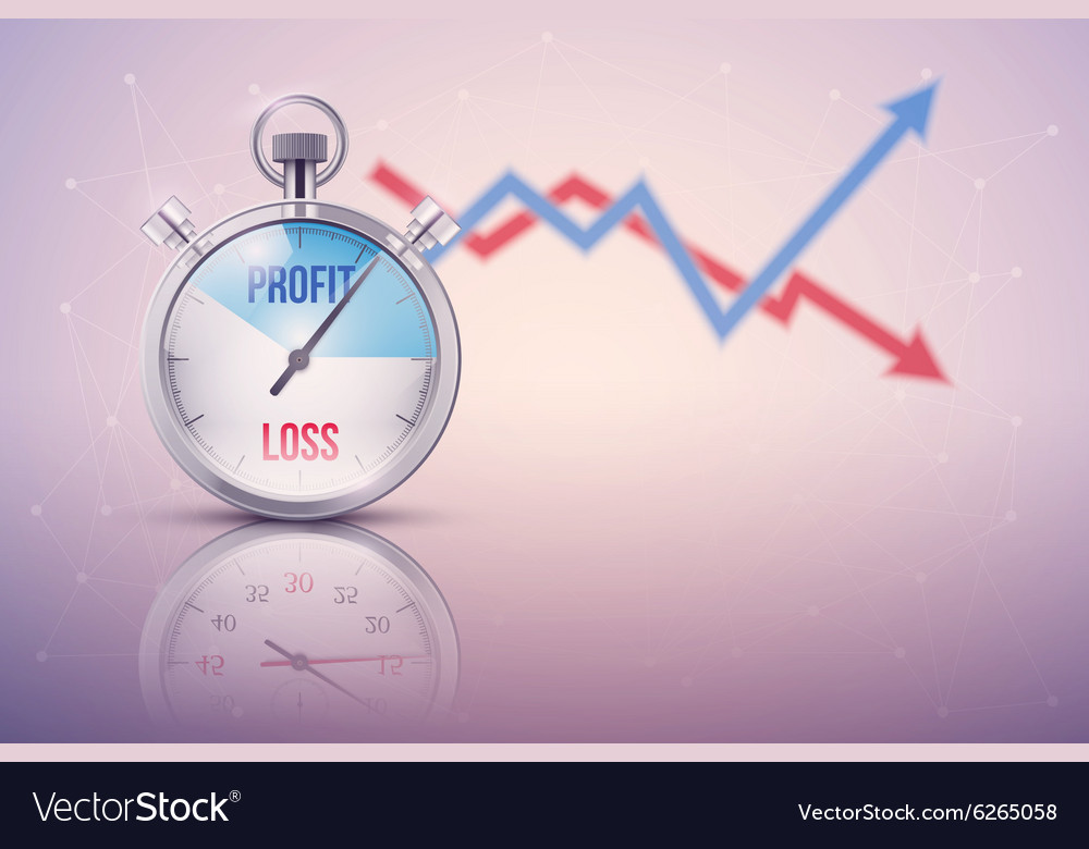 Background of stopwatch for forex trader
